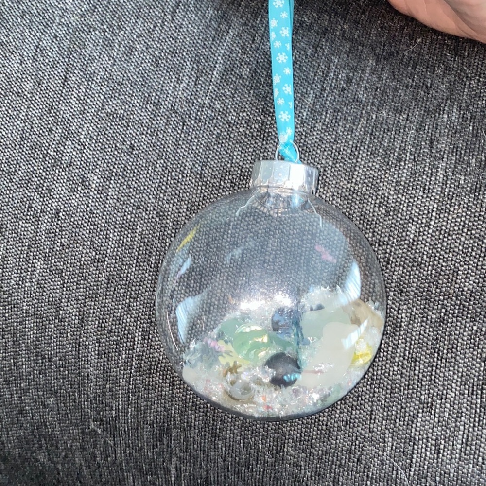 Seaglass Christmas ornament